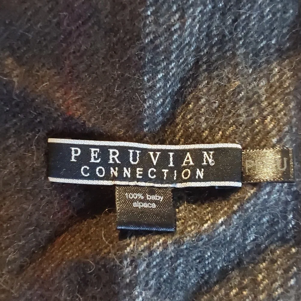 Peruvian Connection Mens Neutral Browns/ Gray 100% Baby Alpaca Super Soft!
